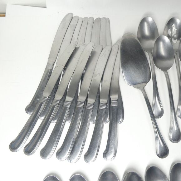 Pfaltzgraff Sturbridge Stainless Flatware Lot 44pcs - Picture 9 of 10